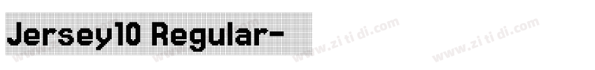 Jersey10 Regular字体转换